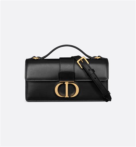 Miss Montaigne Mini Bag Black Smooth Leather .